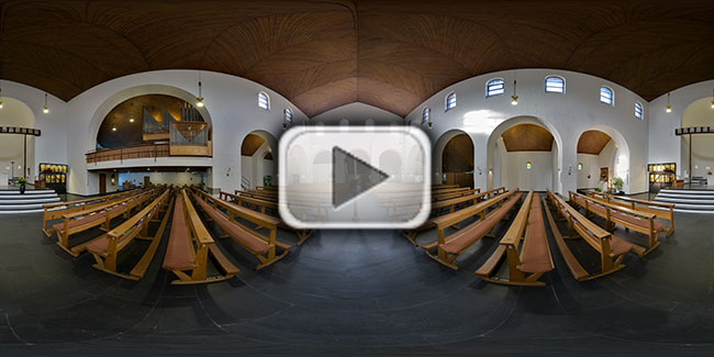 Vorschaubild zum Panorama Die Elisabethkirche in Essen Frohnhausen
