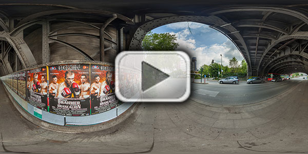 Vorschaubild zum Panorama Eisenbahnbrücke Segerothstraße
